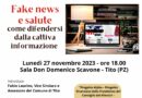 Fake news e salute, seminario a Tito